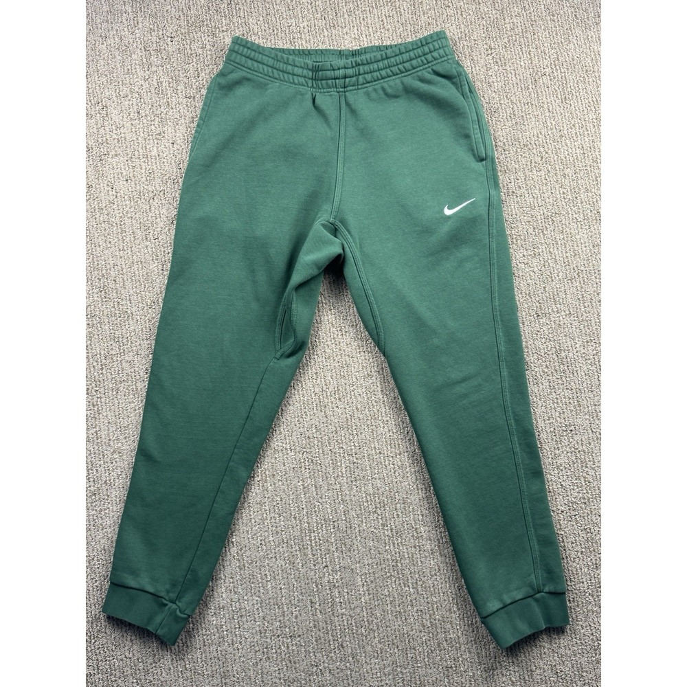 Nike Mens L Sportswear Club Fleece Jogger Sweatpants Pockets Gusset Kelly Green